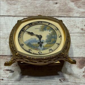 Vintage Waltham 8-Day Art Deco Desk or Boudoir Clock